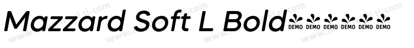 Mazzard Soft L Bold字体转换